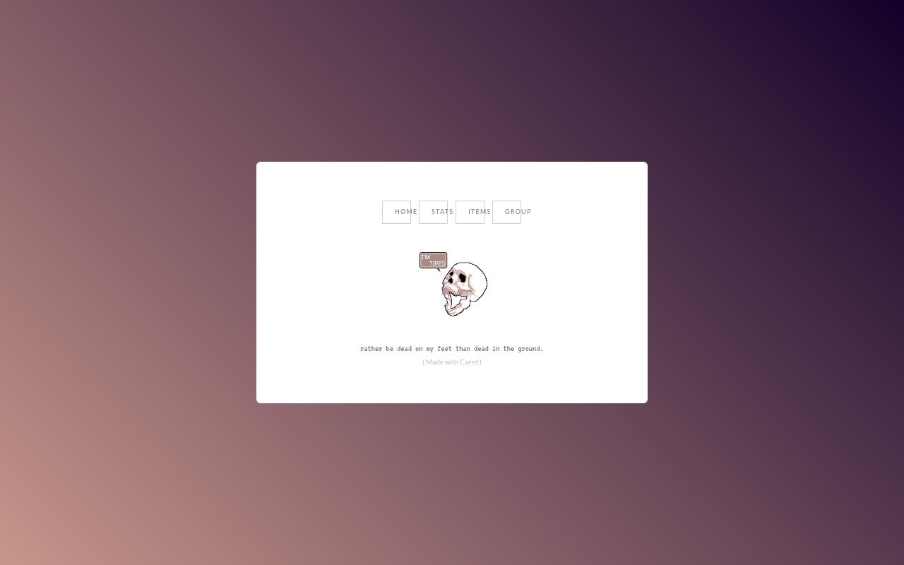 Carrd profile picture for @rusted